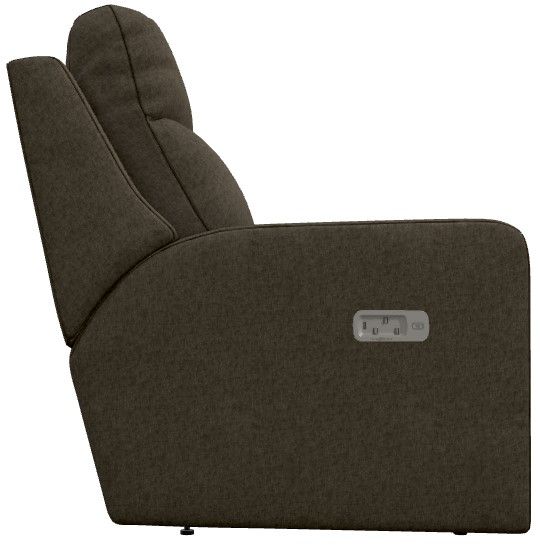 La-Z-Boy® Emmons Taupe Power Reclining Loveseat with Console, Headrest, and Lumbar-2