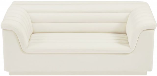 Meridian Furniture Cascade Cream Velvet Loveseat-1