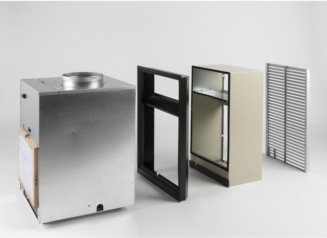 GE Zoneline® 23.13" Stainless Steel Heat Pump Single Package Vertical Air Conditioner-2