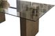 Modus Furniture Oakland Glass Top Dining Table with Brunette Base -3