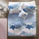 Olliix by Clean Urban Habitat Kids Cloud Blue Full/Queen Cotton Reversible Coverlet Set-0