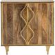 Crestview Collection Wentworth Brown/Gold Cabinet-1