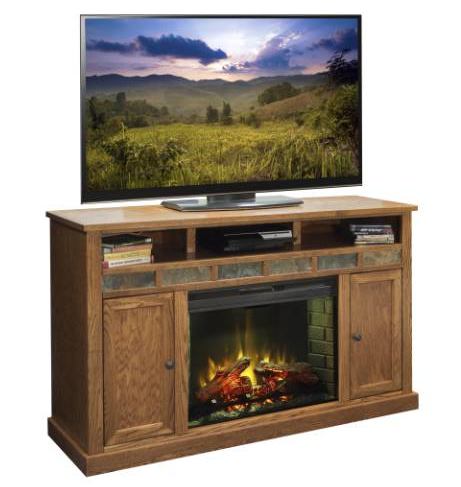 Legends Home Oak Creek 63" Fire Place Console-0