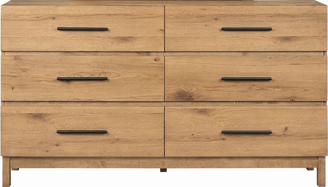Magnussen Home® Davenport Rustic Caramel Double Drawer Dresser-2