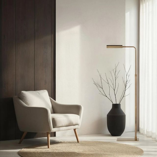 Renwil® Kane Dark Antique Brushed Brass Floor Lamp-1