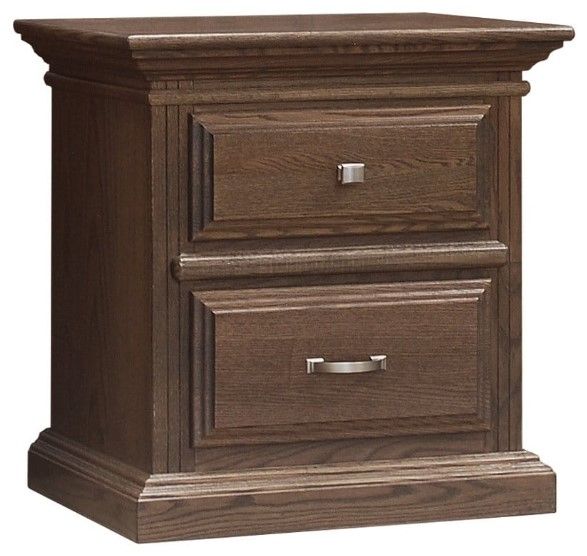 Wolfcraft Furniture McKinley Brown 2-Drawer Nightstand-0