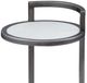 Bassett Mirror Surrey White Scatter Table Black Base-1
