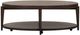 Liberty Furniture Penton Espresso Stone Oval Cocktail Table-1