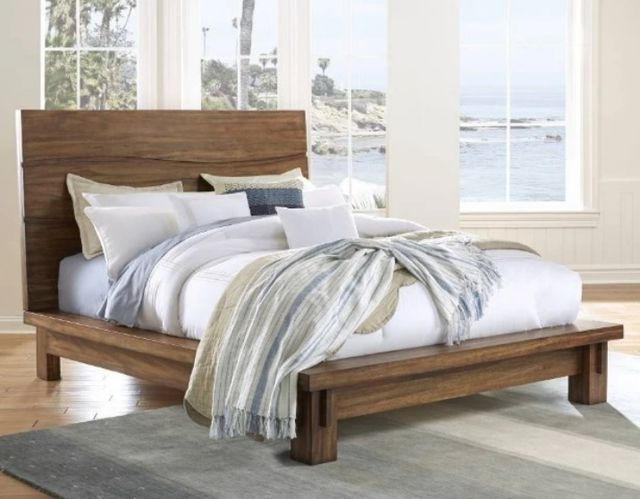 Modus Furniture Ocean Natural Sengon Full Platform Bed-1