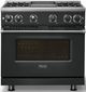 Viking® 7 Series 36" Antique Bronze Pro Style Natural Gas Range with Griddle-4