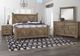 Artisan & Post by Vaughan-Bassett Cool Rustic Stone Gray California King Panel X Bed-1