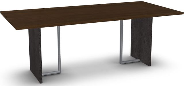 Amisco Customizable Zoel 84" Walnut Veneer Rectangular Table-0