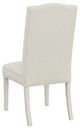 Fairfield® Customizable Entree Dining Camel Tall Back Side Chair with Linen Legs-3