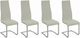 Coaster® Montclair 4-Piece White/Chrome High Back Dining Chairs-0