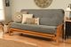 Kodiak Furniture Monterey Marmont Thunder/Butternut Full Futon with Mattress-1