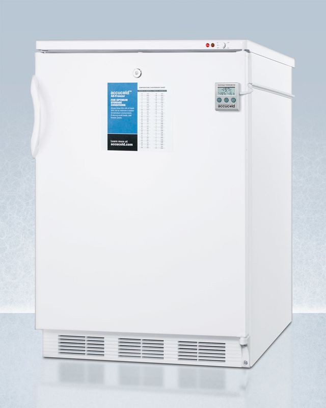 Accucold® by Summit® PLUS2 Series 24" 3.2 Cu. Ft. White All Freezer-3