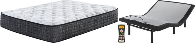 Sierra Sleep® by Ashley® Limited Edition 2-Piece Hybrid Plush and Best Adjustable Base California King Mattress Set-0