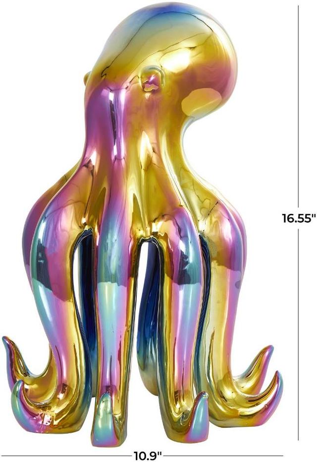 Deco Marche Multi Colored Octopus Sculpture-3