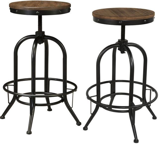 Signature Design by Ashley® Pinnadel 2-Piece Light Brown Bar Stool-0