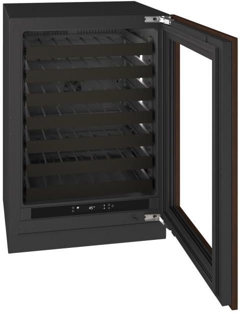 U-Line® Seamless Collection 24" 5.1 Cu. Ft. Panel Ready Wine Refrigerator with Glass Door-4