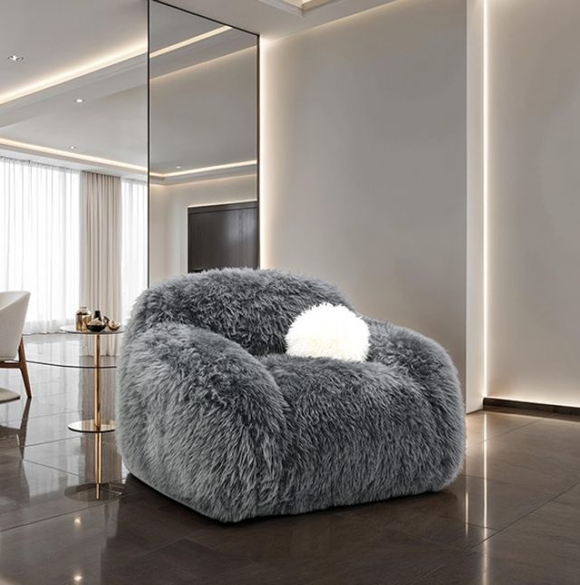 Furniture of America® Darwen Dark Gray Swivel Chair-2