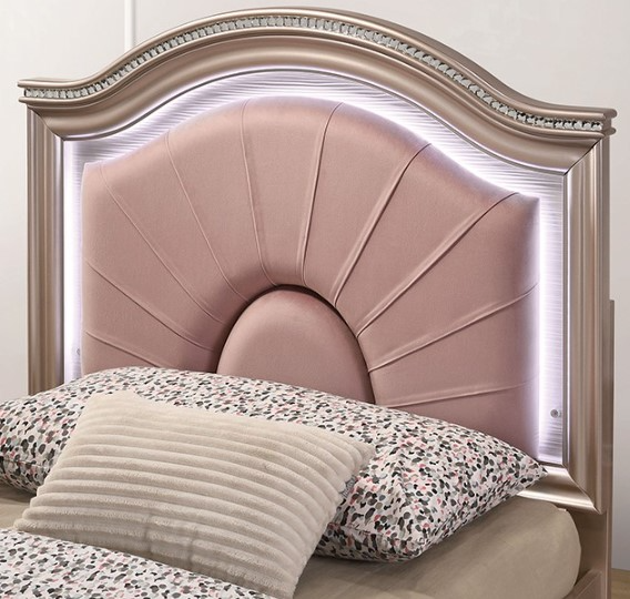Rose gold ottoman bed discount