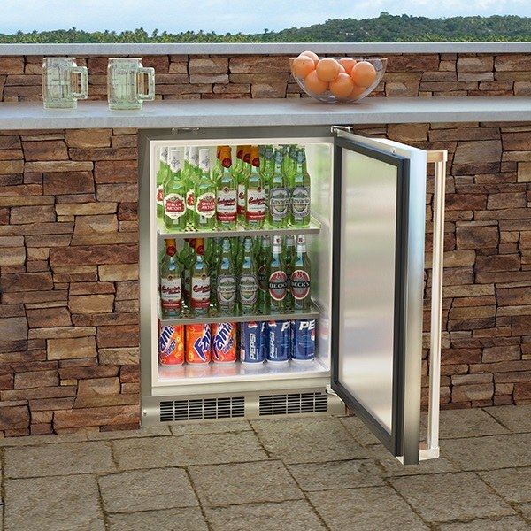 Marvel 5.3 Cu. Ft. Stainless Steel Outdoor Under Counter Refrigerator-2