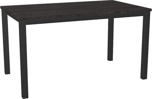 Amisco Customizable Azilis Thermo Fused Laminate Rectangular Dining Table Top with Metal Base-2