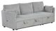 Furniture of America® Denholme Gray Sectional with Pull Out-0