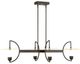 Uttermost® Kyoto Matte Black 4 Light Linear LED Chandelier-3