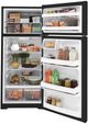 GE® 28" 17.5 Cu. Ft. ENERGY STAR® Black Top Freezer Refrigerator-4