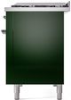 Ilve® Nostalgie II Series 48" Emerald Green Pro Style Dual Fuel Range-4