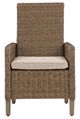Signature Design by Ashley® Laguna Heights Beige-Gray Fabric/Resin Wicker Outdoor Arm Chair-3