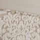 Olliix by Madison Park Viola 3 Piece Taupe Full/Queen Tufted Cotton Chenille Damask Comforter Set-4