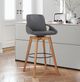 Armen Living Baylor Gray 30" Swivel Bar Stool-3