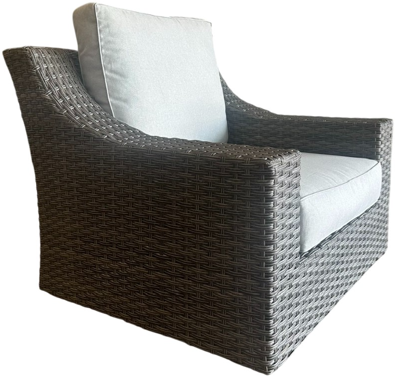 Plank Hide Addison Brown Aluminum/Fabric/Wicker Outdoor Motion