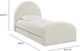 TOV Furniture Moon Cream Youth Twin Panel Bed with Trundle-2