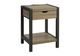 Monarch Specialties Inc. Black/Dark Taupe 24" End Side Table with 1 Drawer-0