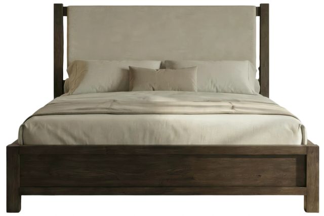 Liberty Furniture Stillwater Dark Truffle/Flaxseed Queen Upholstered Panel Bed-0