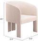Zuo® Modern Hull Beige Accent Chair-2
