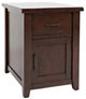 Jofran Inc. Twin Cities Brown Chairside Table-0