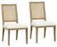 Dovetail Furniture Norton 2-Piece Natural Warm Wash Dining Side Chair Set-0