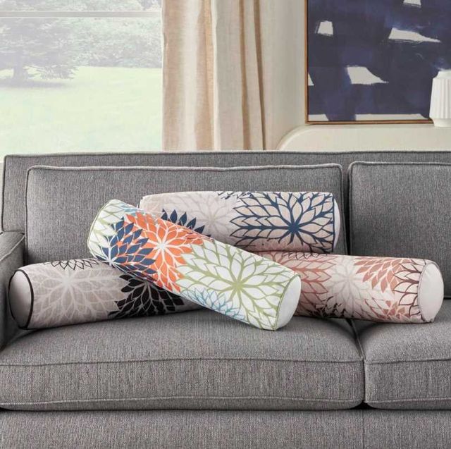 Nourison Home™ Aloha Black/White Bolster Throw Pillow-3