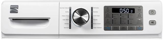 Kenmore® 4.5 Cu. Ft. White Front Load Washer with Accela Wash®   -2