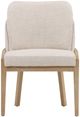 Dovetail Furniture Jacquelyn Beige/Light Natural Dining Chair-1