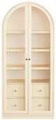 Bassett® Furniture Newbury Parchment Gesso Arched Cabinet-3