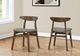 Monarch Specialties Inc. 2-Piece Brown 30" Dining Chair Set with Brown Walnut Legs and Back-1