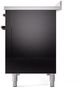 Ilve® Nostalgie II Series 48" Glossy Black Pro Style Induction Range-3