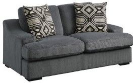 Mazin Furniture Orofino 2 Piece Dark Gray Sofa/Loveseat Set-2