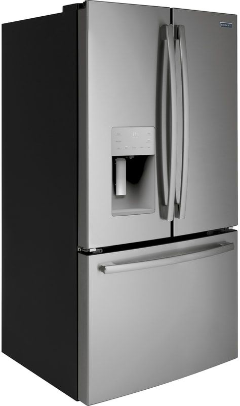 Crosley® (Built by GE) 25.6 Cu. Ft. Stainless Steel Freestanding Bottom Freezer Refrigerator-3